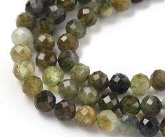 Natural Faceted Gemstone Beads Tourmaline 3mm, strand 115 pieces