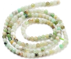 Natural Faceted Gemstone Beads Serpentine 3mm, strand 126 pieces