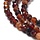 Natural Faceted Gemstone Beads Brown Garnet 4~4.5mm, strand 81 pieces