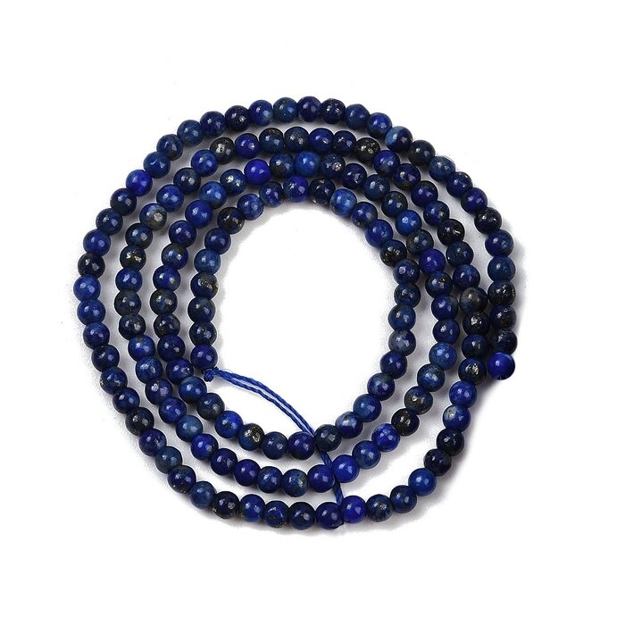 Lapis Lazuli Natural Gemstone Beads round 3mm, strand 114 pieces