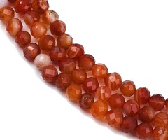 Natural Carneool Facet Edelsteen Kralen 4.2mm, streng 81 stuks