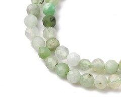 Natural Facet Edelsteen Kralen Chrysopraas 3.5mm, streng 109 stuks