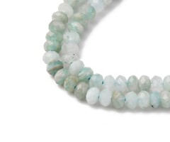 Natural Gemstone Beads Faceted Amazonite 3x2~2.5mm, strand 156 pieces