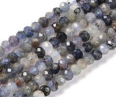 Natural Edelsteen Kralen Facet Ioliet 3.5~4x3mm, streng 115 stuks