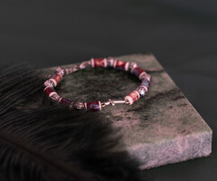 Armband en ketting set maken met porseleinen kralen