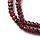 Natural Faceted Gemstone Beads Garnet 2x3mm, strand 171 pieces