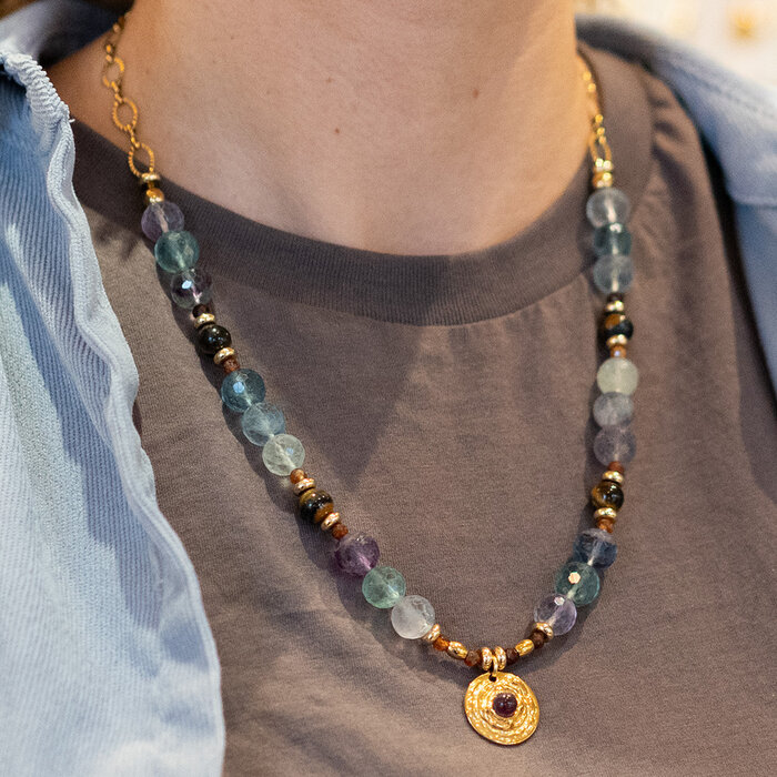 Schakelketting met Edelsteen Kralen maken Inspi686