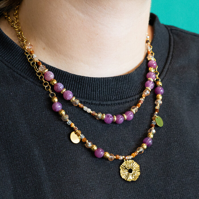 How to make a Link Chain with Gemstone Beads Inspi686