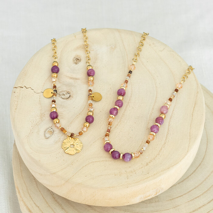 Schakelketting met Edelsteen Kralen maken Inspi686