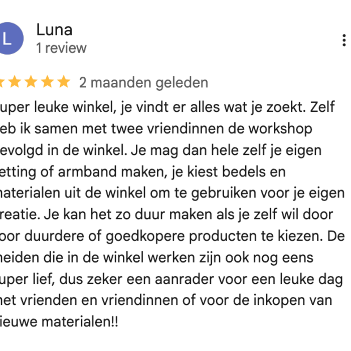 Workshop sieraden maken Maastricht