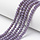 Facet Glaskralen Vintage Paars 2.9~3.3x2mm, streng 120 stuks