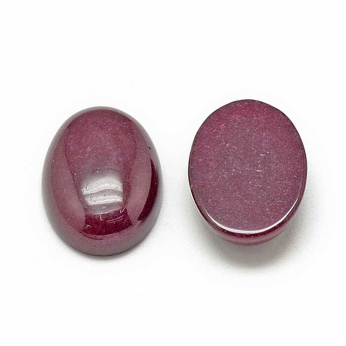Gekleurde witte Jade violet rood Cabochon 18x13x5mm