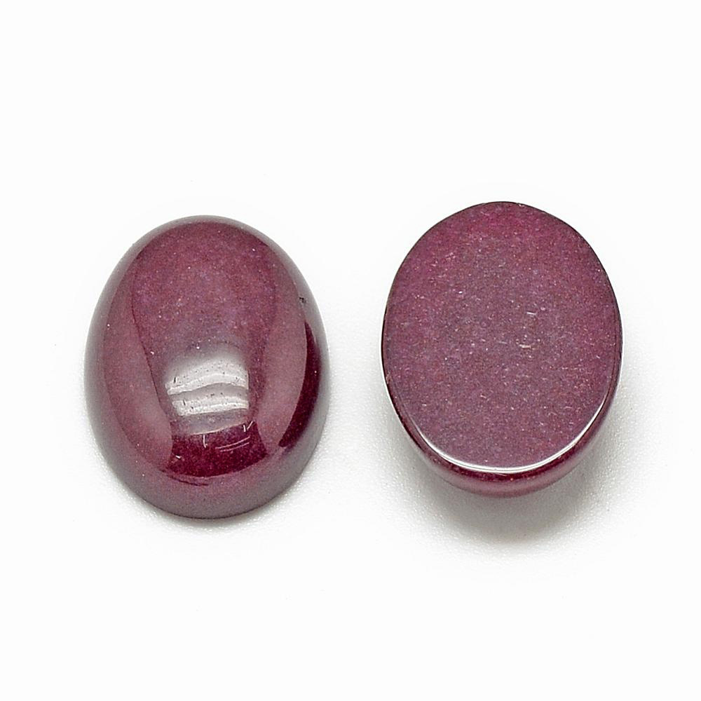 Gekleurde witte Jade violet rood Cabochon 18x13x5mm