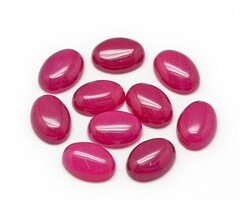 Gekleurde witte Jade roze Cabochon 18x13x5mm