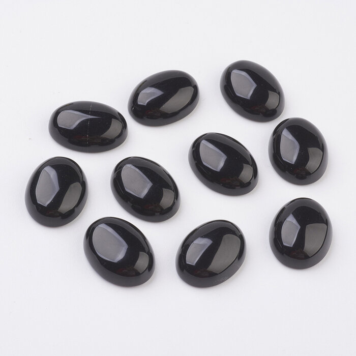 Natural Obsidian Gemstone Cabochon 18x13x5mm