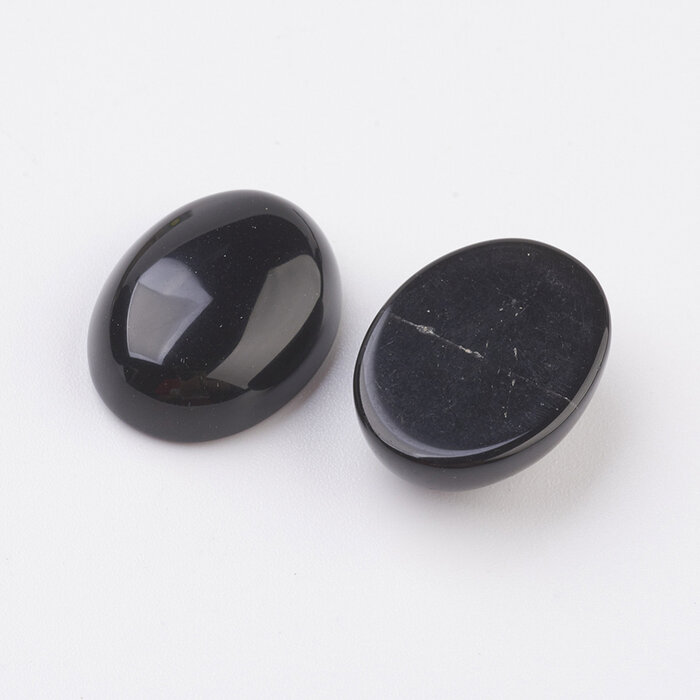 Natural Obsidian Gemstone Cabochon 18x13x5mm