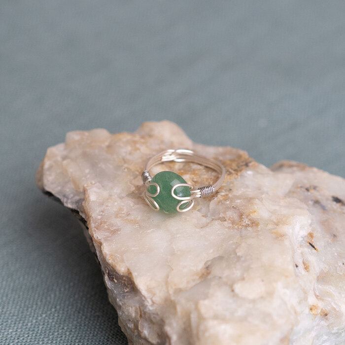 Wire wrap ring maken met Amethist cabochon