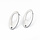 Stainless steel studs oorbellen met oogje ovaal 19x9.5x1mm, 2 stuks