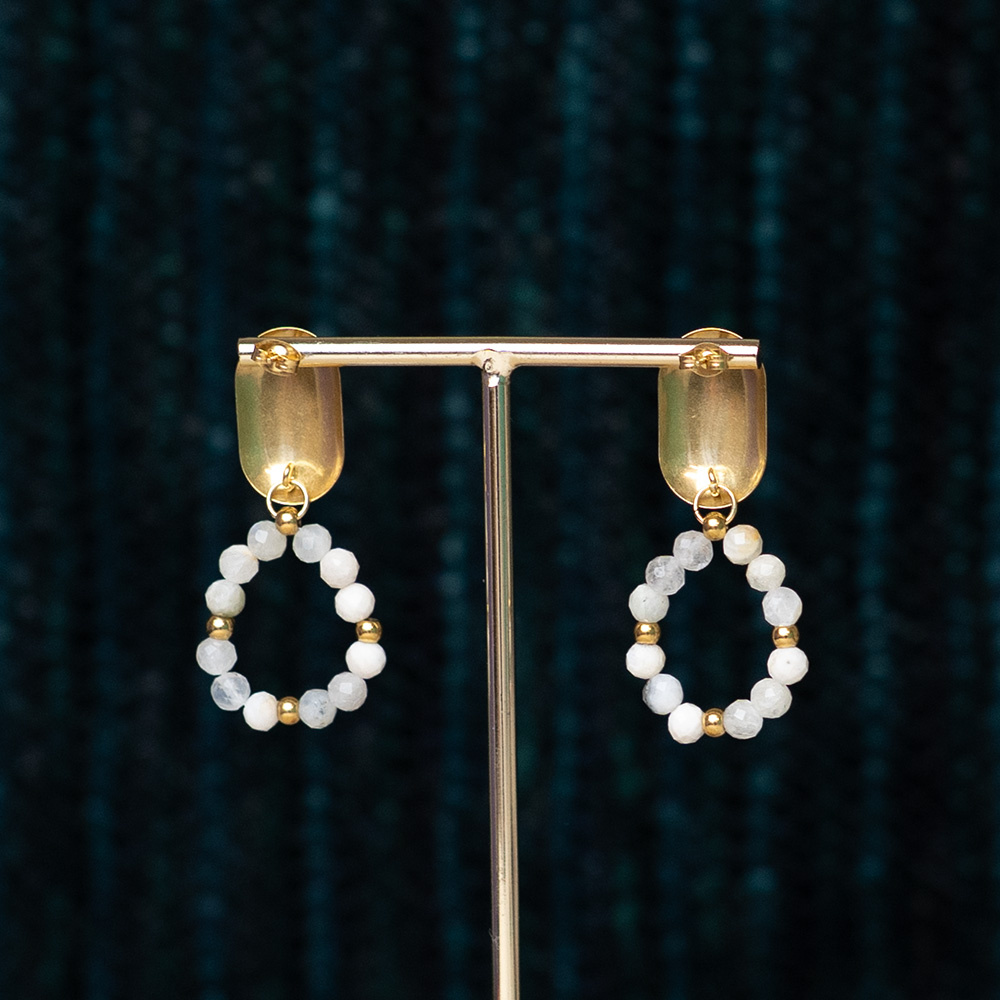 Making Luxury Moonstone Drop Earrings Inspi692