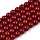 90 pieces Glassbeads 4mm Wine Red