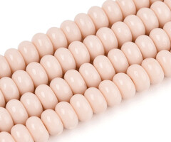 Glass beads Rondelle Light Salmon Pink 4x2.5mm, 120 pieces