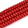 Glaskralen Rondelle rood 4x2.5mm, 120 stuks