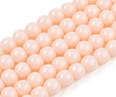 Glass beads Round Peach Pink 4~4.5mm, 90 pieces