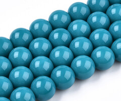 Glaskralen Rond Blauw 4~4.5mm, 90 stuks