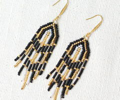 Franje Oorbellen maken met Miyuki Rocailles kralen + Patroon