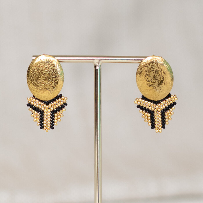 Statement oorbellen maken met Miyuki rocailles Inspi494