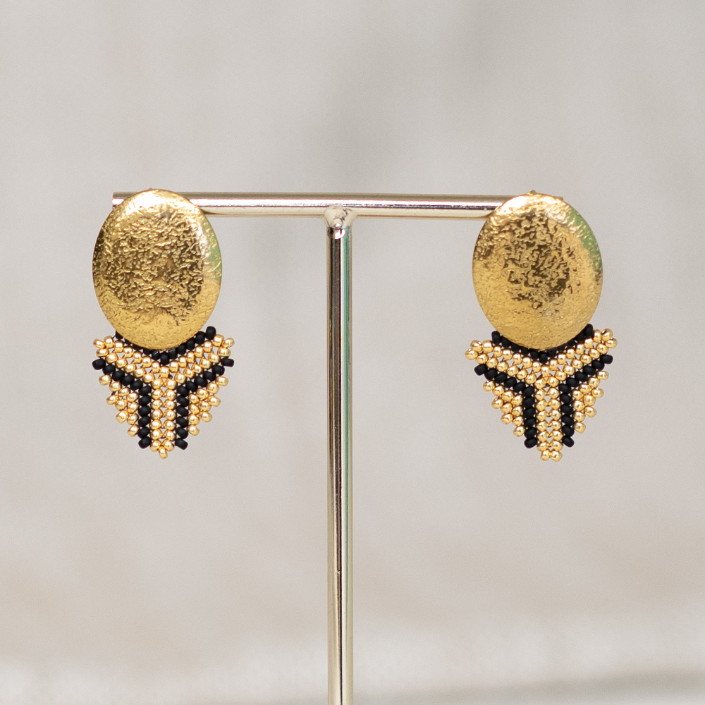 Statement oorbellen maken met Miyuki rocailles