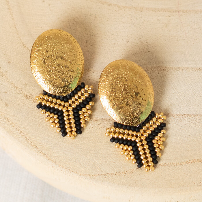 Statement oorbellen maken met Miyuki rocailles