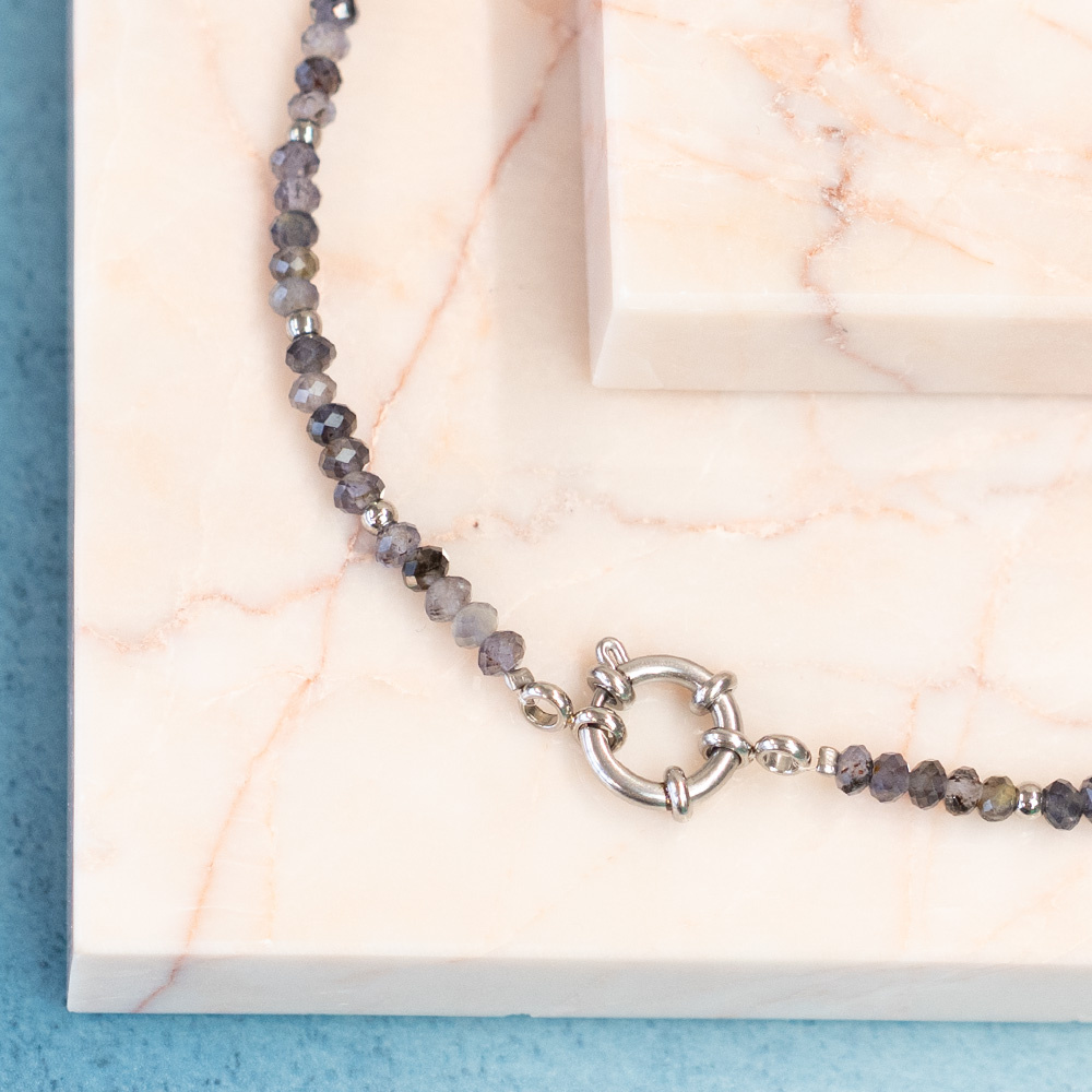 Making a Gemstone Necklace with Bolt Ring Clasp Inspi495