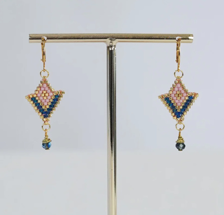 Miyuki Delica's 11/0 Emerald Lined Cobalt AB, 7.2 gram