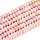 Glassbeads Rondelle Ombre Pink Orange 4~4.5x2.5mm, strand 130 pieces