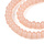 Glassbeads Rondelle Salmon 8~8.5x4.5~5mm, strand 70 pieces