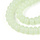Glassbeads Rondelle Pastel Green 8~8.5x4.5~5mm, strand 70 pieces