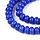 Glaskralen Rondelle Royal Blauw 8~8.5x4.5~5mm, streng 70 stuks