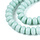 Glaskralen Rondelle Pastel Blauw 8~8.5x4.5~5mm, streng 70 stuks