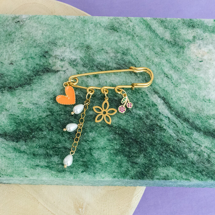 Broche/Sierspeld met Bedels maken Inspi698