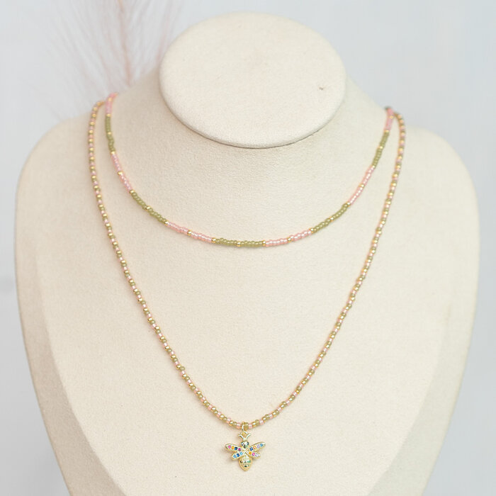 Double Chain with Miyuki Beads