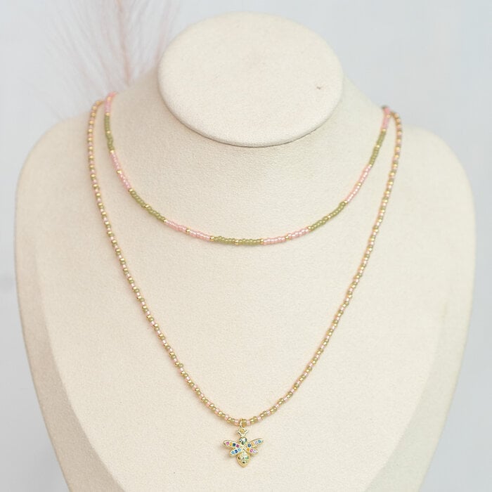 Dubbele Ketting met Miyuki Kralen