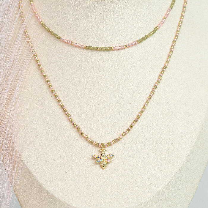 Double Chain with Miyuki Beads