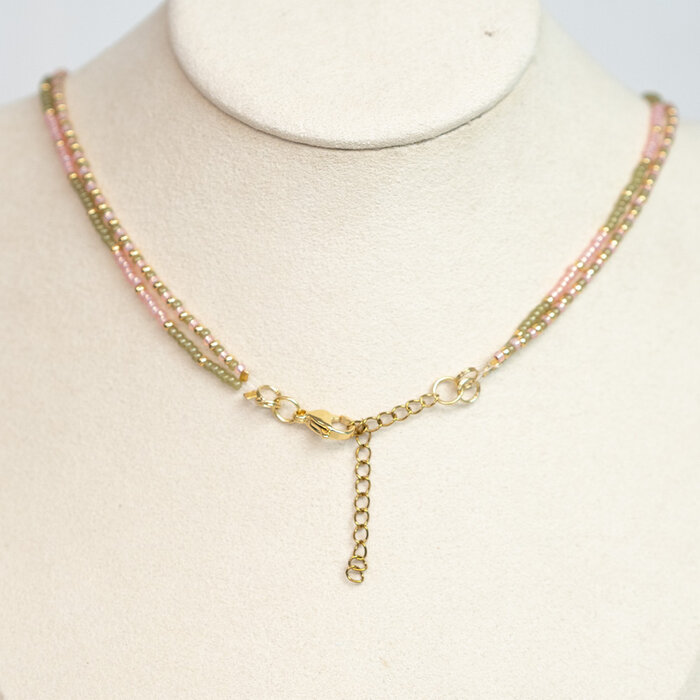 Double Chain with Miyuki Beads