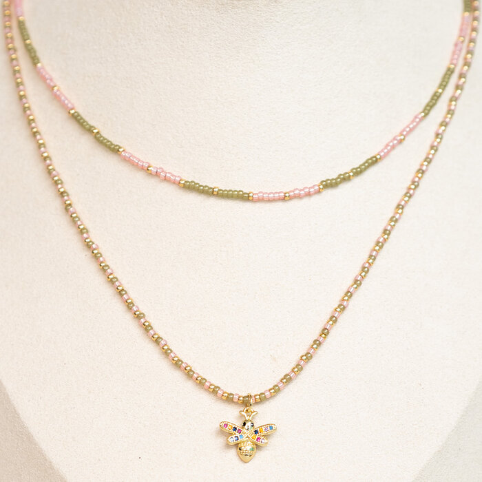 Double Chain with Miyuki Beads