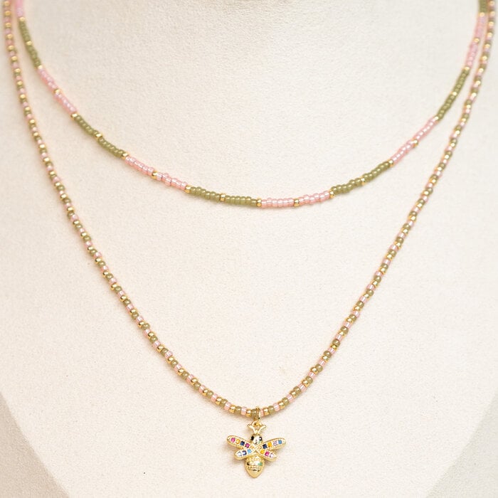 Dubbele Ketting met Miyuki Kralen