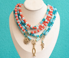 Statement Kralen Ketting maken met rondelle glaskralen