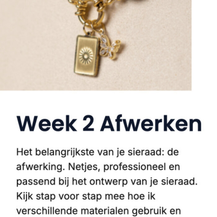 8 weekse Cursus Sieraden Maken