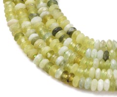 Natural Xiuyan Jade Gemstone Rondelle Beads 4x1.5~2mm, strand 180 pieces