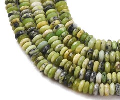 Natural Variscite Gemstone Rondelle Beads 4x1.5~2mm, strand 180 pieces